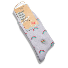 Load image into Gallery viewer, Socks that Save LGBTQ Lives - Medium (Radiant Rainbows)
