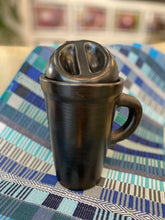 Load image into Gallery viewer, Black Ceramic Travel Mug
