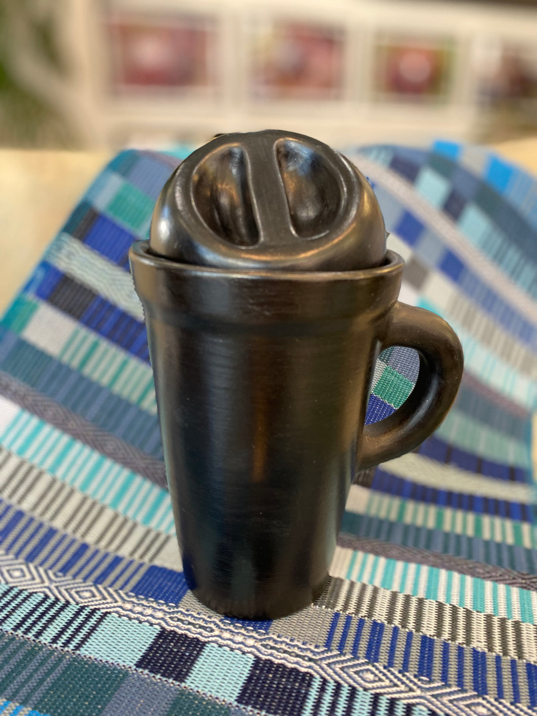 Black Ceramic Travel Mug