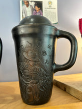 Load image into Gallery viewer, Black Ceramic Travel Mug

