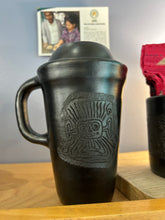 Load image into Gallery viewer, Black Ceramic Travel Mug
