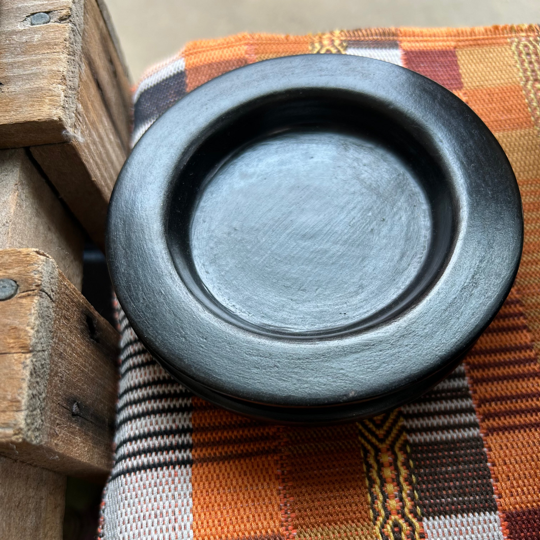 Black Ceramic Small Dish (Spoon Rest)