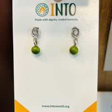Load image into Gallery viewer, Tagua Sterling Pearl w/ Spiral Posts
