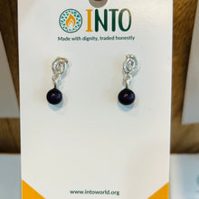 Load image into Gallery viewer, Tagua Sterling Pearl w/ Spiral Posts
