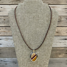Load image into Gallery viewer, Taracea Wood &amp; Metal Pendant Necklace
