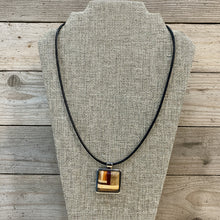 Load image into Gallery viewer, Taracea Wood &amp; Metal Pendant Necklace
