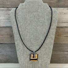Load image into Gallery viewer, Taracea Wood &amp; Metal Pendant Necklace
