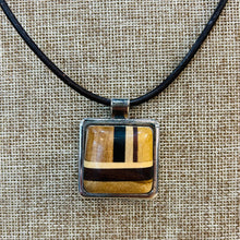 Load image into Gallery viewer, Taracea Wood &amp; Metal Pendant Necklace

