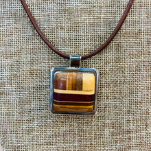 Load image into Gallery viewer, Taracea Wood &amp; Metal Pendant Necklace
