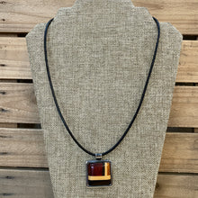 Load image into Gallery viewer, Taracea Wood &amp; Metal Pendant Necklace

