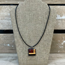 Load image into Gallery viewer, Taracea Wood &amp; Metal Pendant Necklace
