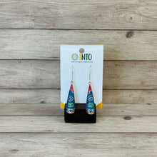 Load image into Gallery viewer, Andean Stone &amp; Sterling Silver Earrings - Long Dangle
