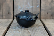 Load image into Gallery viewer, Black Ceramic Animal Sugar Bowl (w. regular lid)
