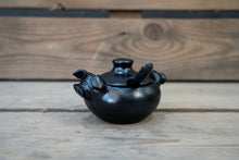 Load image into Gallery viewer, Black Ceramic Animal Sugar Bowl (w. regular lid)
