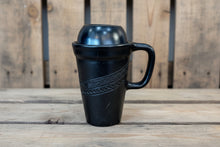 Load image into Gallery viewer, Black Ceramic Travel Mug
