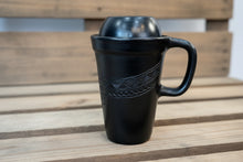 Load image into Gallery viewer, Black Ceramic Travel Mug
