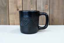 Load image into Gallery viewer, Black Ceramic Handled Mug with Etching
