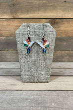 Load image into Gallery viewer, Andean Stone &amp; Sterling Silver Earrings - Hummingbird
