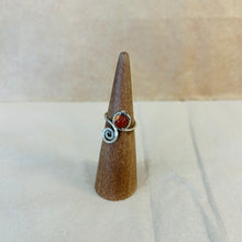 Load image into Gallery viewer, Metal &amp; Stone Spiral Rings
