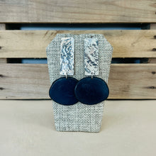 Load image into Gallery viewer, Rectangle with Tagua Post Earrings
