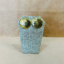 Load image into Gallery viewer, Jicara Metal Etched Circle Post Earrings
