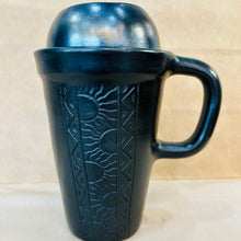 Load image into Gallery viewer, Black Ceramic Travel Mug
