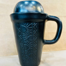 Load image into Gallery viewer, Black Ceramic Travel Mug
