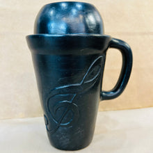 Load image into Gallery viewer, Black Ceramic Travel Mug
