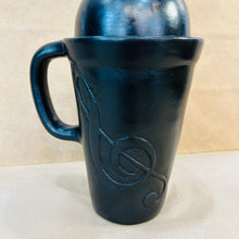 Load image into Gallery viewer, Black Ceramic Travel Mug
