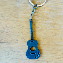 Load image into Gallery viewer, Acoustic Guitar Metal Keychain
