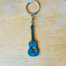 Load image into Gallery viewer, Acoustic Guitar Metal Keychain
