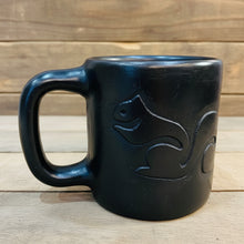 Load image into Gallery viewer, Black Ceramic Handled Mug with Etching
