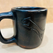 Load image into Gallery viewer, Black Ceramic Handled Mug with Etching
