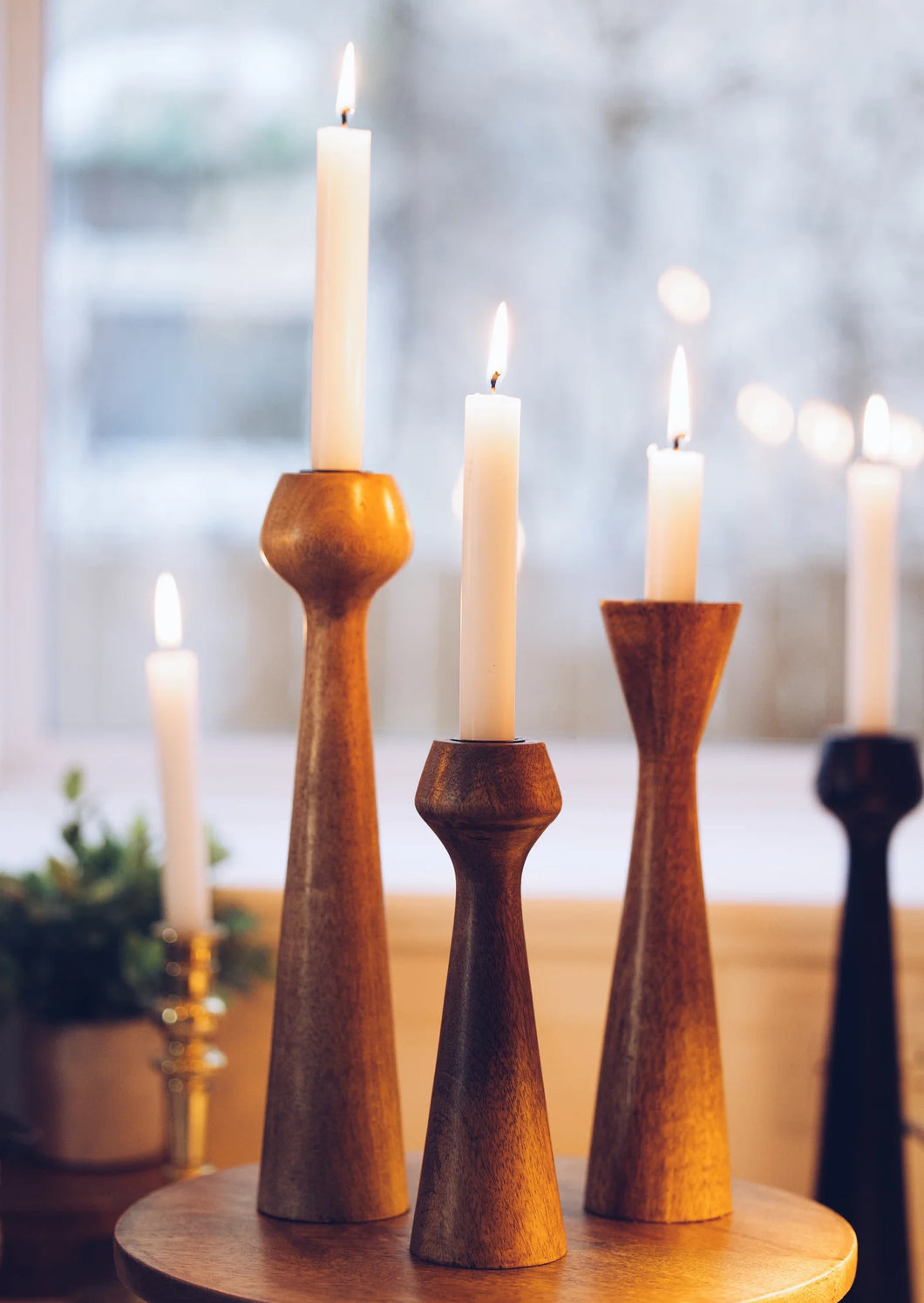 Katiera Candle Stand Set - Natural
