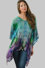 Load image into Gallery viewer, Kumari Cupro Tops: Emerald &amp; Amethyst
