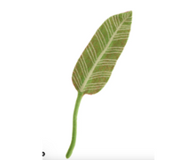 Load image into Gallery viewer, Hand Felted Wool Flowers - Banana Leaf
