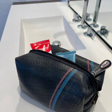 Load image into Gallery viewer, Vegan Recycled Inner Tube Dopp Kit/Toiletry Bag
