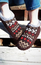 Load image into Gallery viewer, Wool Knit Slipper, fleece lined
