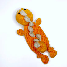 Load image into Gallery viewer, Dinosaur Lovey - Organic Cotton - Orange
