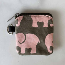 Load image into Gallery viewer, Fabric Earbuds Case - Earbuds Holder - Cute Tech Accessory -Navy Mauve
