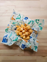 Load image into Gallery viewer, Reusable Beeswax Food Wrap Lunch Pack (1 Sandwich/2 Medium) - Under the Sea Print
