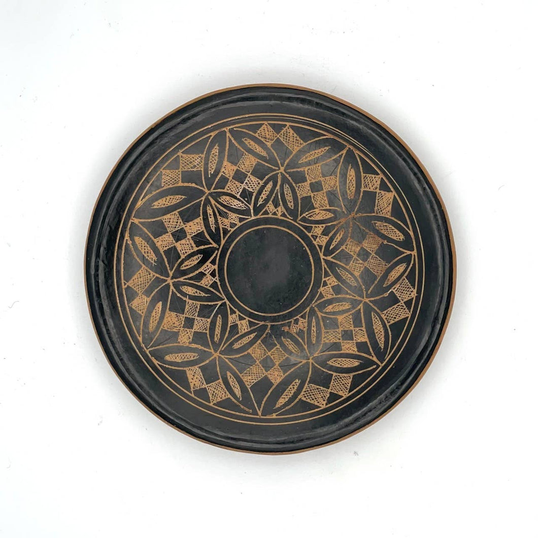 Geometric Kaleidoscope Ceramic Ring Dish (Smaller Center Circle)