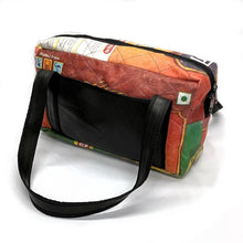 Load image into Gallery viewer, Upcycled Rice Sack Overnight Bag
