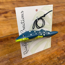 Load image into Gallery viewer, Mini Blue Whale Balsa Ornament
