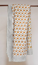 Load image into Gallery viewer, Kantha Block Printed Baby Blanket - Tiger
