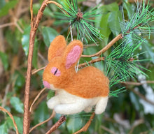 Load image into Gallery viewer, Brown Rabbit Felt Ornament
