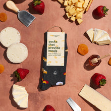 Load image into Gallery viewer, Socks that Provide Meals (Gray Cheese) - Medium
