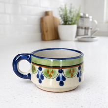 Load image into Gallery viewer, Guatemalan Hand-Painted Ceramic Cortado Cup - Green
