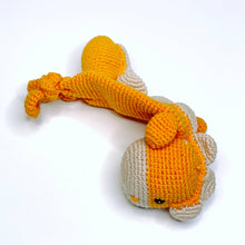Load image into Gallery viewer, Dinosaur Lovey - Organic Cotton - Orange
