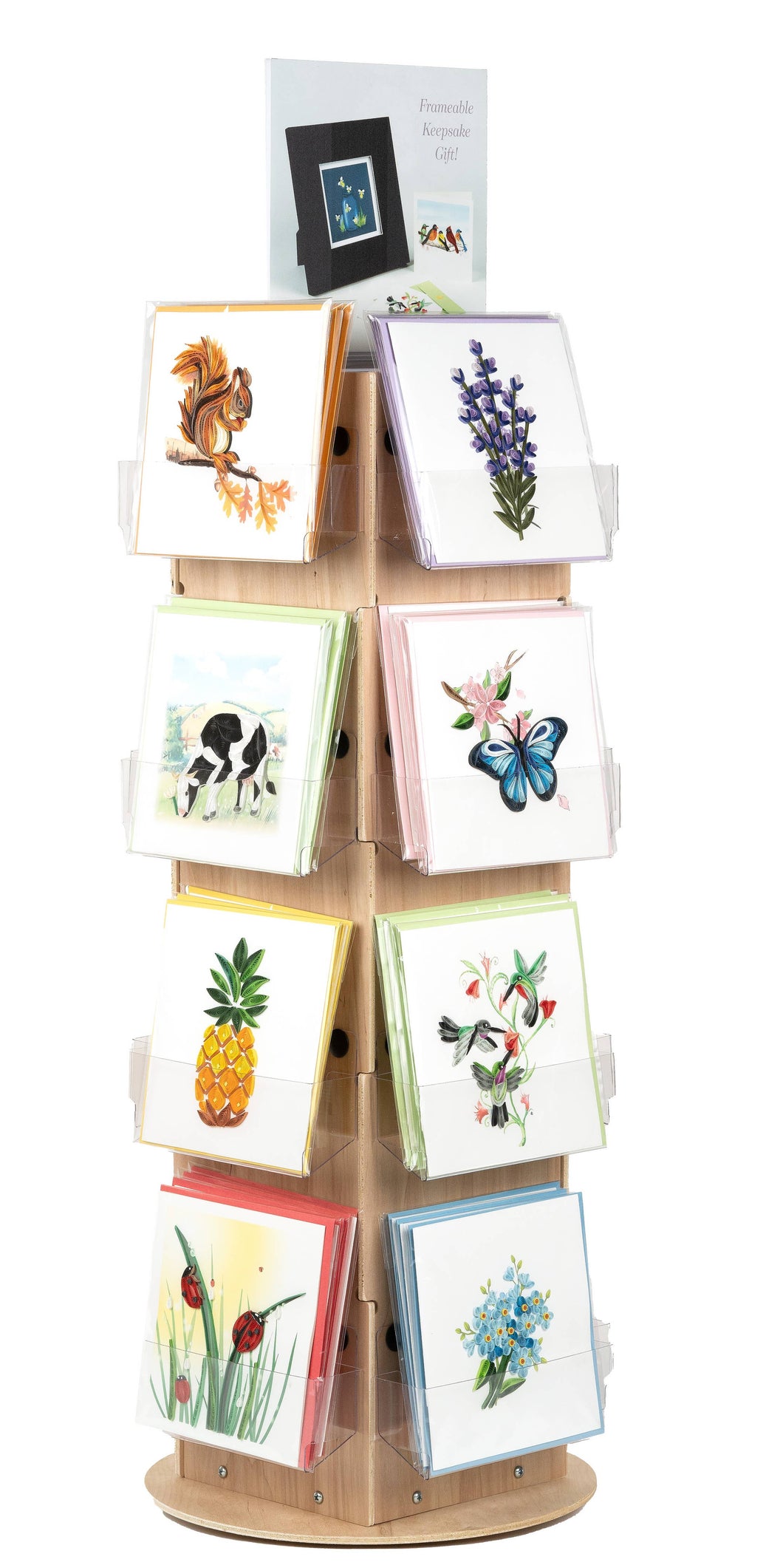 Greeting Card 16-Pocket Counter Display - New 2023